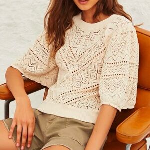 *SOLD* NWT! Ba&sh Claire Knit Bell Sleeve Sweater